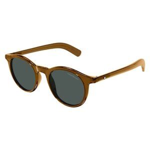 New MONT BLANC Brown Round MB0353S 002 Sunglasses Women